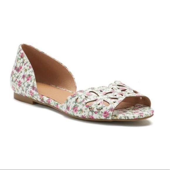SO Loach Floral Flats Shoes New Size 8 - Picture 1 of 7